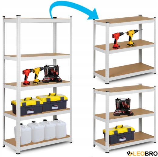 Стелаж Humberg White 180 х 90 х 30 см (HR-844) - 3