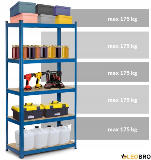 Стелаж Humberg Blue 180 x 90 x 40 см (HR-848) - 2