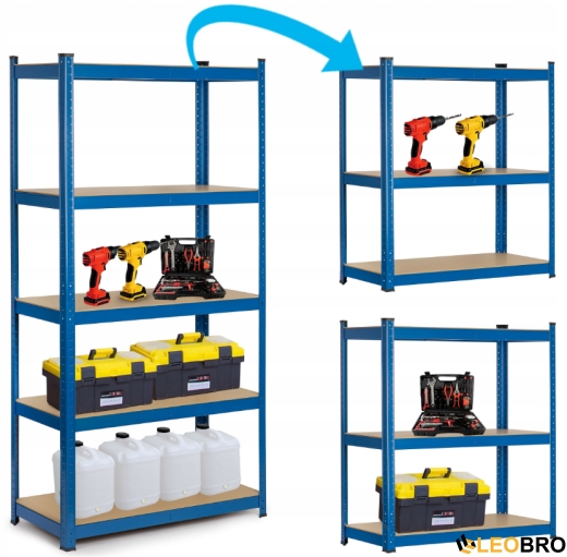 Стелаж Humberg Blue 180 x 90 x 40 см (HR-848) - 3