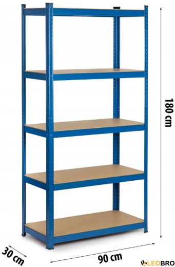 Стелаж Humberg Blue 180 х 90 х 30 см (HR-845) - 2