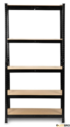 Стелаж FunFit 150 х 75 х 30 см Black (3780) - 2