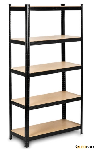 Стелаж FunFit 150 х 75 х 30 см Black (3780) - 3