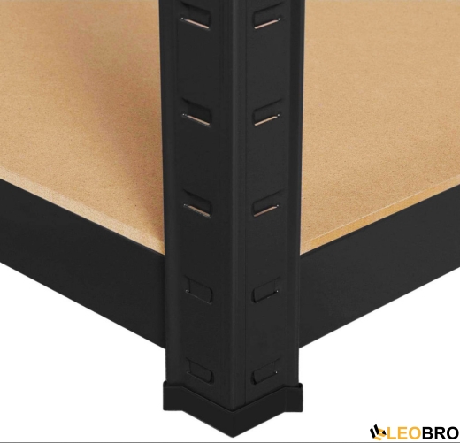 Стелаж FunFit 150 х 75 х 30 см Black (3780) - 5