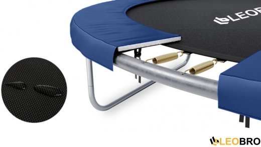 Батут із внутрішньою захисною сіткою 252 см LEOBRO Premium Pro 8FT BLUE - 4