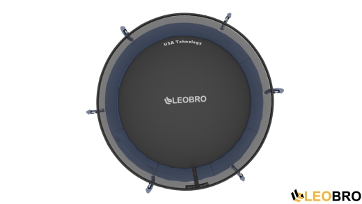 Батут із внутрішньою захисною сіткою 252 см LEOBRO Premium Pro 8FT BLUE - 6