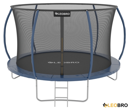 Батут із внутрішньою захисною сіткою 252 см LEOBRO Premium Pro 8FT BLUE - 7