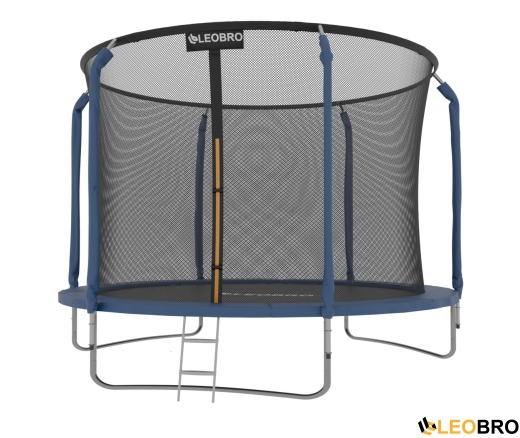 Батут с внутренней защитной сеткой 252 см LEOBRO Premium 8FT BLUE - 1