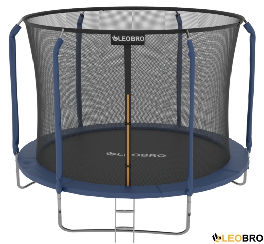 Батут с внутренней защитной сеткой 252 см LEOBRO Premium 8FT BLUE - 6