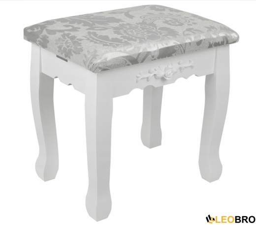 Косметичний туалетний столик з табуретом FUNFIT White LED (2784) - 6