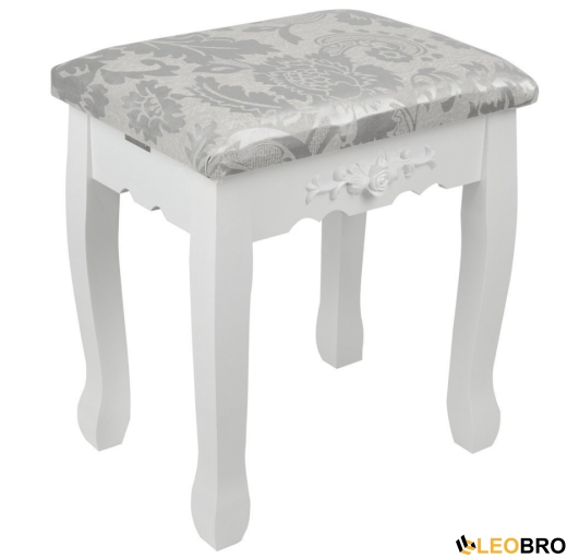 Косметический туалетный столик с табуретом FUNFIT White LED (2785) - 5