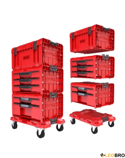 Набір ящиків для інструментів Qbrick System PRO Drawer Workshop Set 4 2.0 RED (5901238258360) - 1
