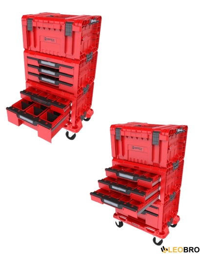 Набір ящиків для інструментів Qbrick System PRO Drawer Workshop Set 4 2.0 RED (5901238258360) - 2
