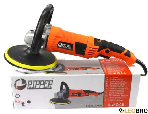 Полировочная машинка RIPPER M80498 2,4KW + 4 насадки + крем - 2