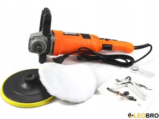 Полировочная машинка RIPPER M80498 2,4KW + 4 насадки + крем - 3