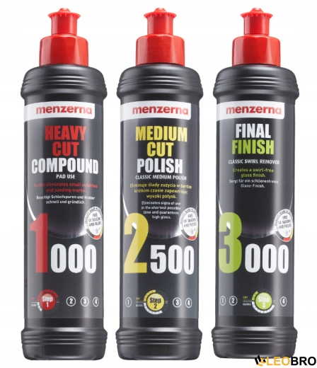 Машинка полірувальна MAJSTER POLSKA MP0441 2,6KW + 4 насадки + полірувальна паста MENZERNA - 2