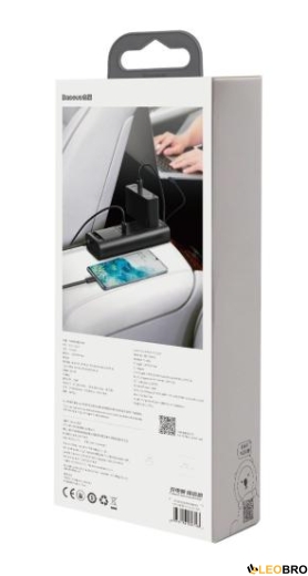 Автомобільний інвертор Baseus 150W (220V CN/EU) Чорний (CRNBQ-A01) - 5