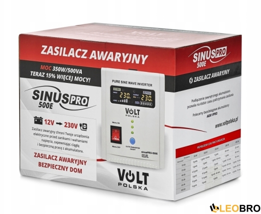 Гибридный ИБП/инвертор Volt Polska SINUS PRO 500 E 12/230V 350/500W (3SP050012E) - 5