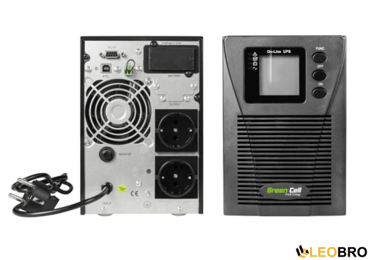 ДБЖ/Безперебійник Green Cell Online 1000VA/900W (UPS17) Чистий синус - 3