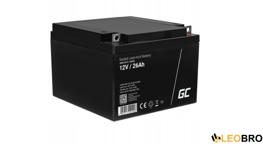 AGM Акумулятор Green Cell VRLA 26Ah 12V (AGM35) - 1