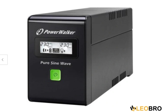 ДБЖ/Безперебійник Power Walker VI800 SW 800VA/480W (VI 800 SW) Чистий синус - 1