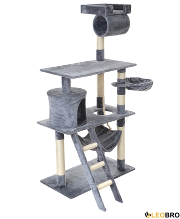 Когтеточка пятиуровневая с гамаком FunFit home&office (Сера) (1950) - 3