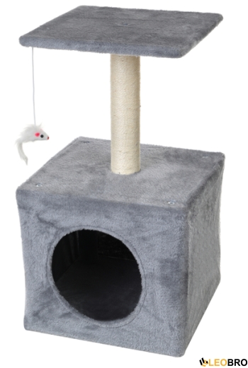 Когтеточка трехуровневая FunFit home&office (Сера) (2762) - 1