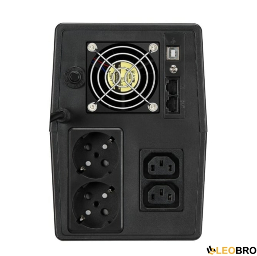 Бесперебойник/ИБП FSP iFP 1500 (1500VA/900W, 2x розетки/IEC, LCD) - 2