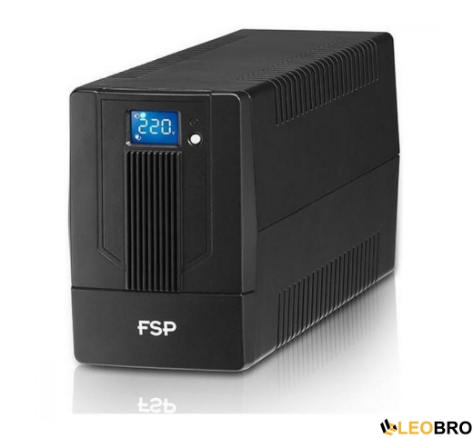 Бесперебойник/ИБП FSP iFP 800 (800VA/480W, 2x розетки, LCD) - 1