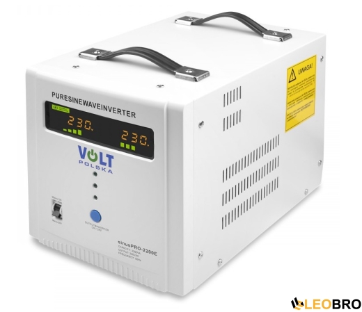 Гібридний ДБЖ/інвертор Volt Polska SINUS PRO 2200 E 12/230V 1600/2200W (3SP092212E) - 1