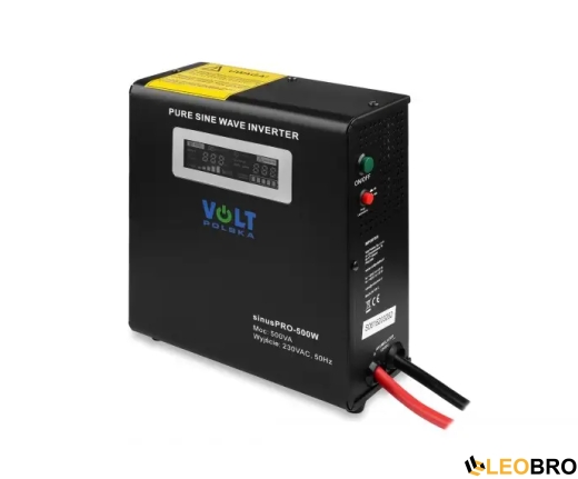Гібридний ДБЖ/інвертор Volt Polska SINUS PRO 500 W 12/230V 300/500W (3SP095012W) - 1