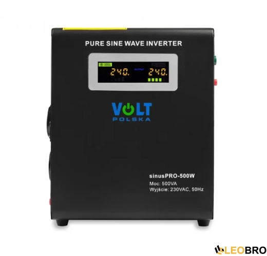 Гібридний ДБЖ/інвертор Volt Polska SINUS PRO 500 W 12/230V 300/500W (3SP095012W) - 2