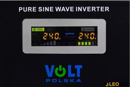 Гібридний ДБЖ/інвертор Volt Polska SINUS PRO 1000 W 12/230V 700/1000W (3SP100012W) - 5