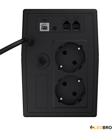 ДБЖ/Безперебійник Green Cell UPS 600VA/360W (UPS01LCD) - 2