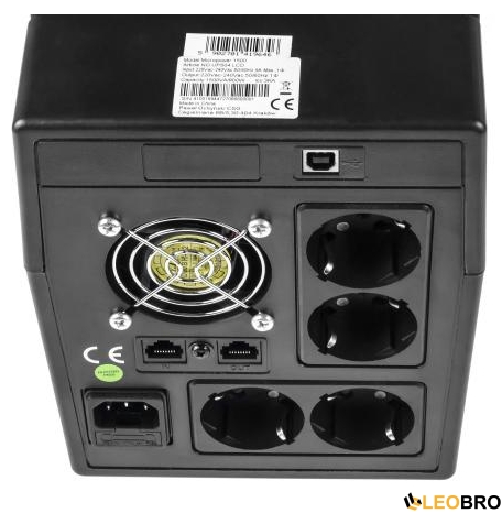 ДБЖ/Безперебійник Green Cell UPS 1500VA/900W (UPS04) - 3