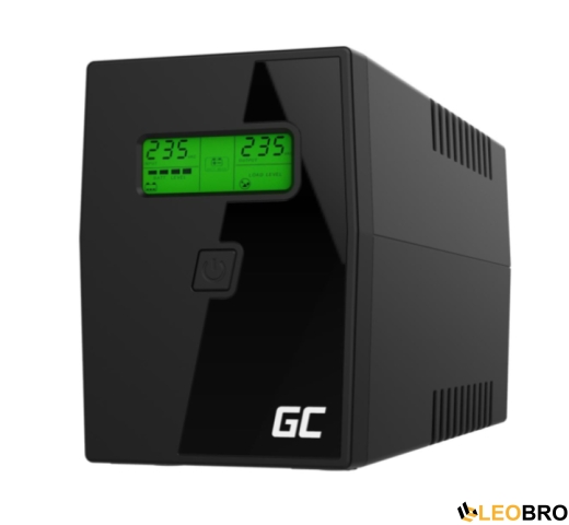 Бесперебойник/ИБП Green Cell UPS 800VA/480W (UPS02) - 1