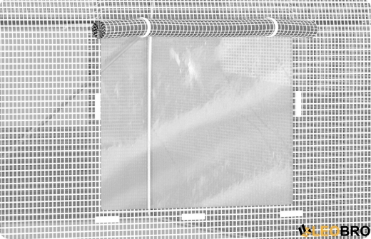 Садова теплиця з вікнами Plonos 9m2 Біла = 450х200х200 см (4972-A) - 2