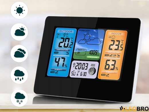 Метеостанція BERDSEN BD-902 Black (390200) - 2