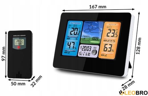 Метеостанція BERDSEN BD-902 Black (390200) - 5