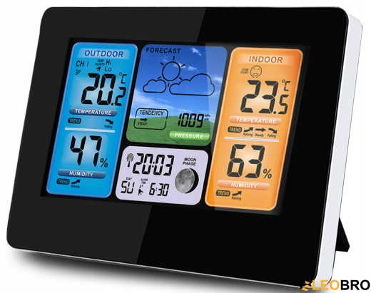 Метеостанція BERDSEN BD-902 Black (390200) - 6