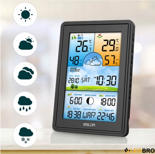 Метеостанція BERDSEN BD-906 Black (390600) - 2