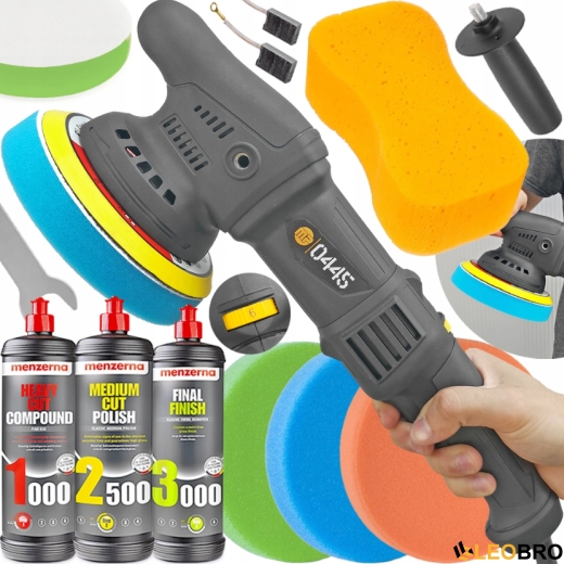 Полірувальна машинка MAJSTER MP0445 1,6KW + 4 насадки + полірувальна паста MENZERNA - 1