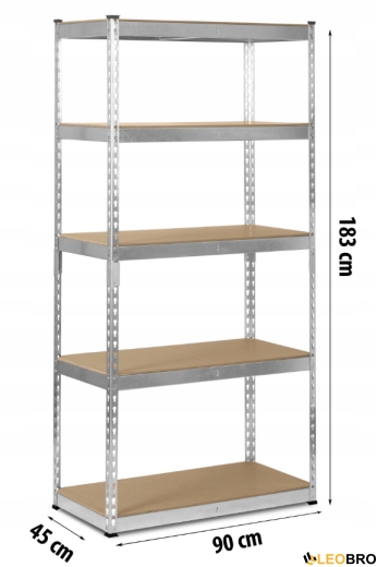 Універсальний стелаж Humberg 183 x 90 x 45 см HR-700 (570000) - 2