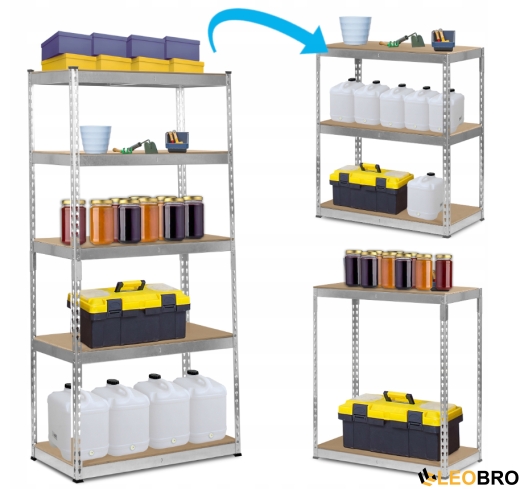 Універсальний стелаж Humberg 183 x 90 x 45 см HR-700 (570000) - 4