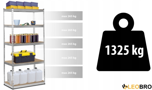 Універсальний стелаж Humberg 183 x 90 x 45 см HR-700 (570000) - 8