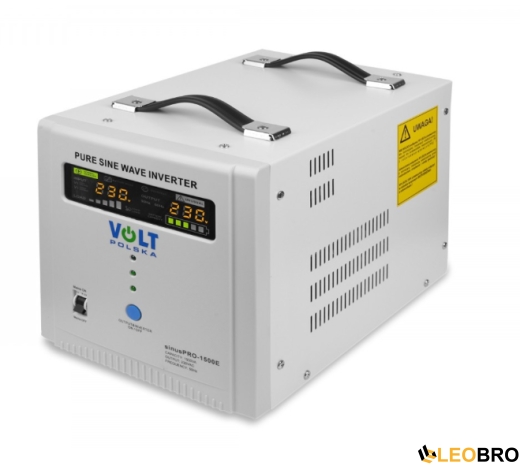 Гібридний ДБЖ/інвертор Volt Polska SINUS PRO 1500 E 12/230V 1000/1500W (3SP091512E) - 1