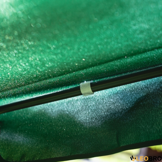 Гойдалка LEOBRO зеленого кольору з подушками на 3 особи - 3