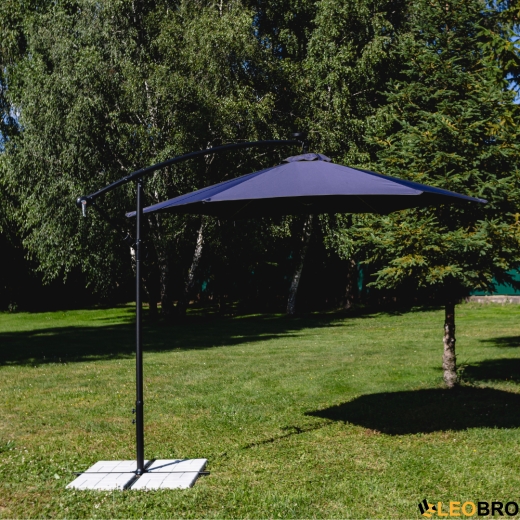 Складна парасолька з боковим подовжувачем LEOBRO Синій - 1