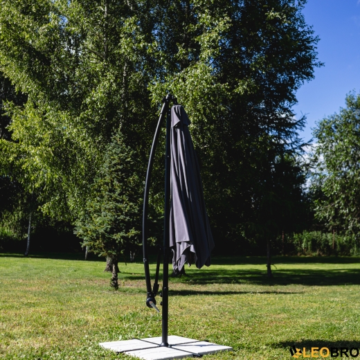 Складна парасолька з боковим подовжувачем LEOBRO Синій - 2