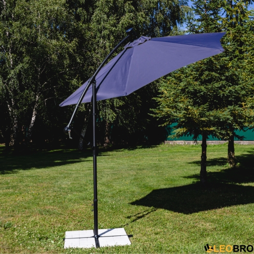 Складна парасолька з боковим подовжувачем LEOBRO Синій - 3