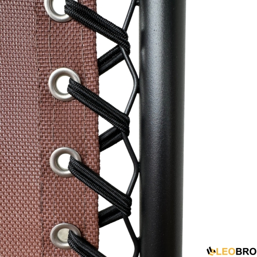 Раскладное кресло шезлонг Zero Gravity LEOBRO Коричневое - 3